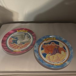 Lot of 2 Vintage 1997 McDonald's Disney Hercules Collector Plates 9 1/4”