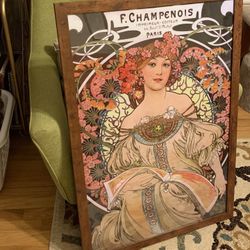 Framed Alphonse Mucha Print 