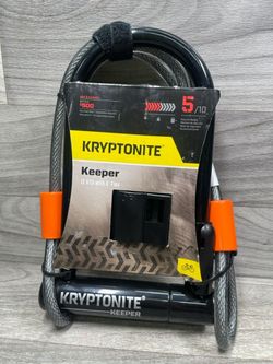 Kryptonite Keeper 12 Std Bike U-lock With 4' Flex Cable (A1D032486)