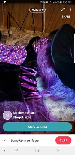 Witch costume. Tween