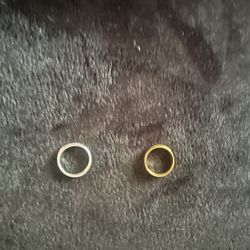 Men’s wedding band size 9 and 7 1/2