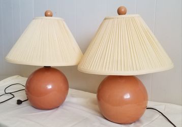 Pair of bedside table lamps
