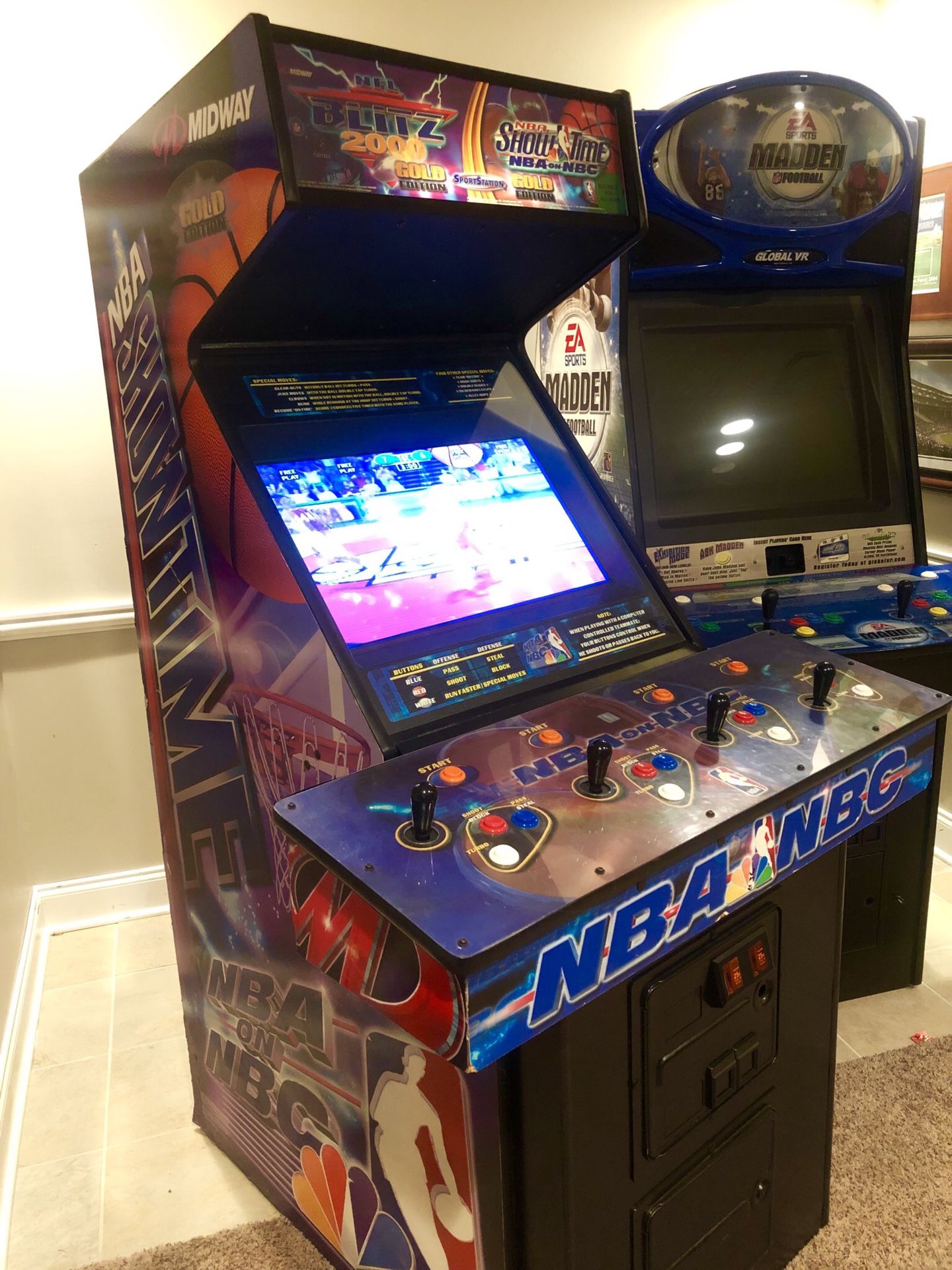 NBA showtime / NFL Blitz combo sportstation arcade game NBA JAM