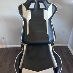 S Racer White Gaming Chair