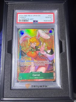 One Piece Card Game Carrot OP08-023 Alt Art Holo EN PSA 10 2024