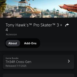 PS5 Tony Hawk’s Pro Skater 3 + 4 Digital Code