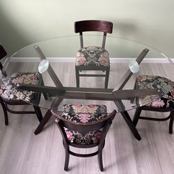 Dining room table and chairs