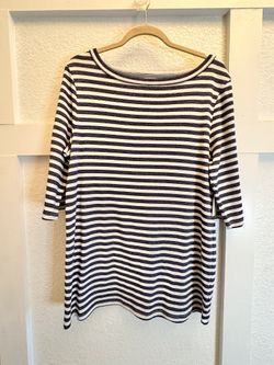 NWT | Time And Tru | Casual Light Sweater | Gray & White Stripes | 2XL