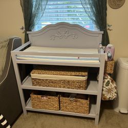 Lavender Changing Table 