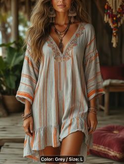NEW Boho summer chill dress LARGE