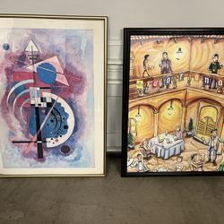 Two Framed Pictures