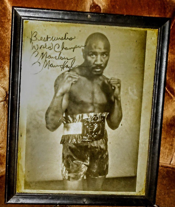 Autographed Vintage Boxing Picture 