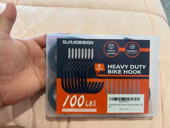Heavy duty bike hook