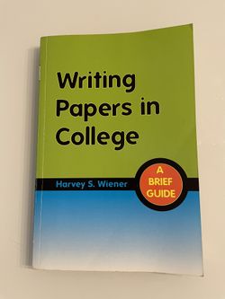 Writing Papers in College: A Brief Guide. [Social Sciences Books] (Excellent condition)