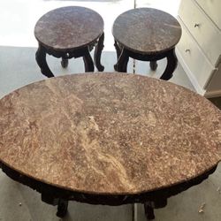 Victorian Coffee Table And End Tables 