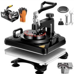 Clamshell swing away Heat press