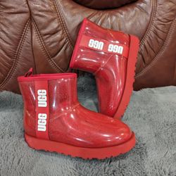 UGG Classic Clear Red Women's Boots Size 8