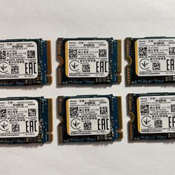 Kioxia 256GB M.2 Gen 4x4 NVMe SSD - Lot Of 6 