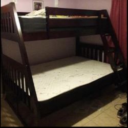 NEW BUNK BED FULL OVER TWIN WITH MATTRESS INCLUDED NEW