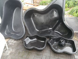 4 POND SHELLS AND PUMP $200