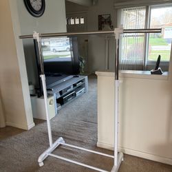 Adjustable Clothes Rack On Wheels
