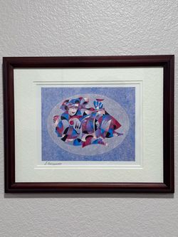 Anatole Krasnyansky Missing 1998 Seriolithograph Framed Park West COA 16x13