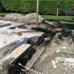 Bobcat And Excavator - Backfill, Grading