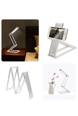 USB LED Slim Desk Foldable Lamp Flexible-Mini Portable Table Lamp for Indoor or Outdoor