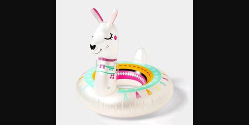 Sun Squad Inflatable Luxe Llama Pool Float — New in Box