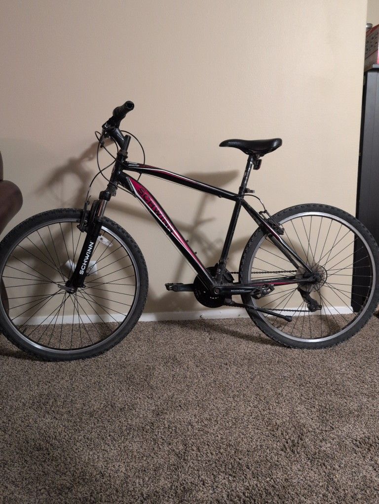 Black/Red Schwinn Mountain Bike