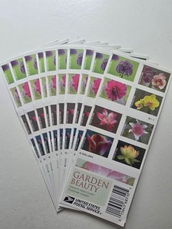 USPS stamps - 10 x booklets (200 stamps)