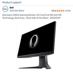 Alienware Gaming Monitor 240hz