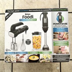 New Ninja Foodie Power Mixer System Blend Hand Imersion Blender & 
