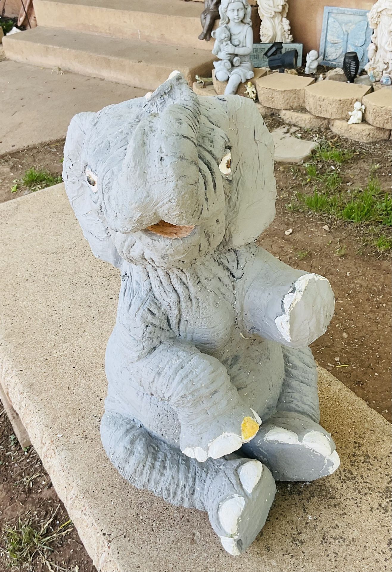 Ceramic Elephant 18 Inches Tall