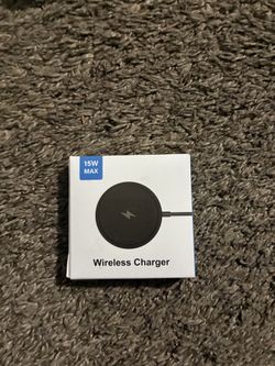 15W Fast Wireless Charger – Universal Qi Charging Pad (Black)