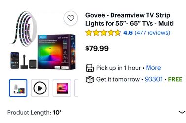 Govee smart tv back light 3s