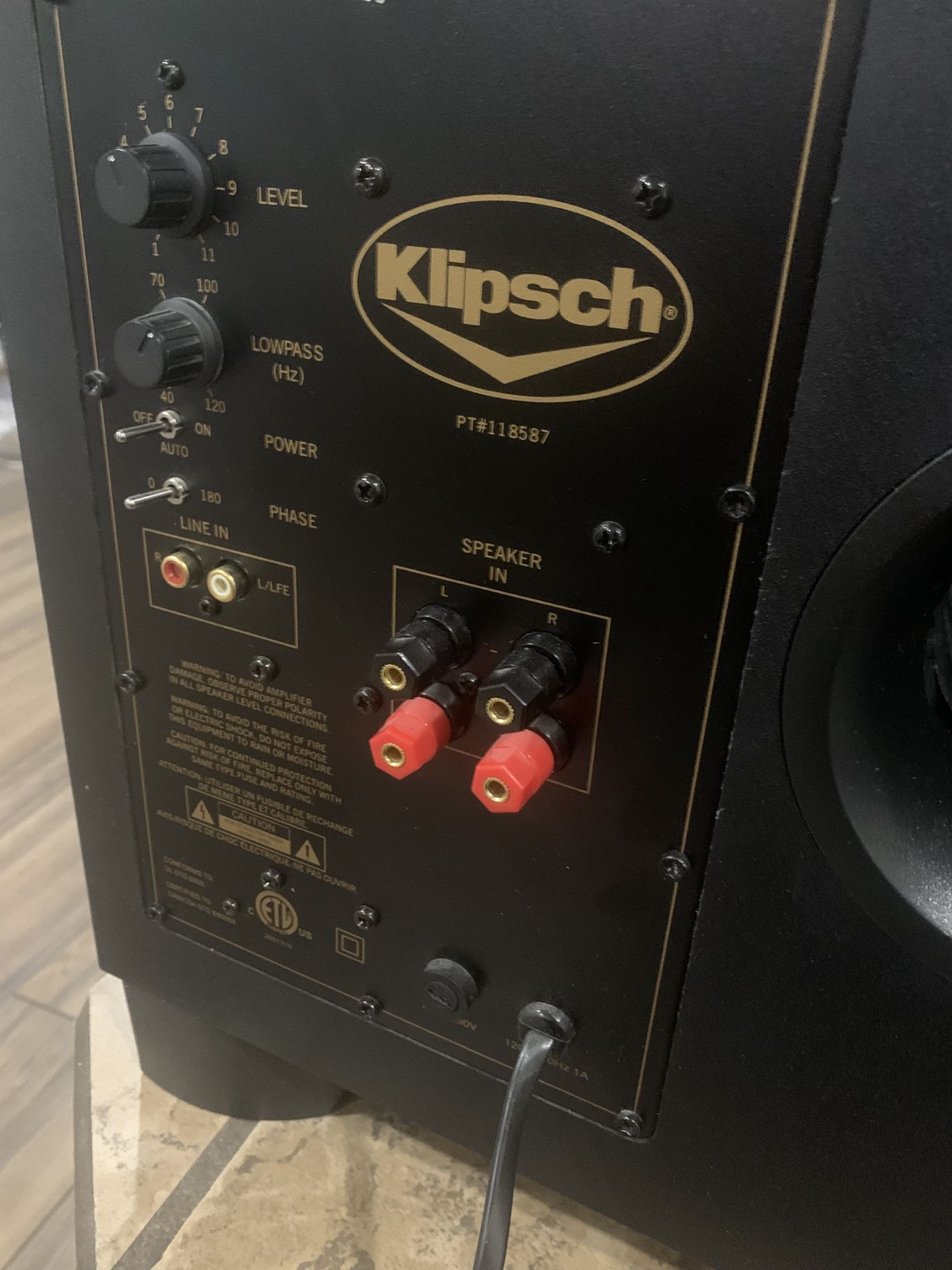Klipsch Sub Woofer