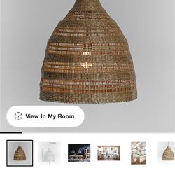 Crate & Barrel Woven Pendant light