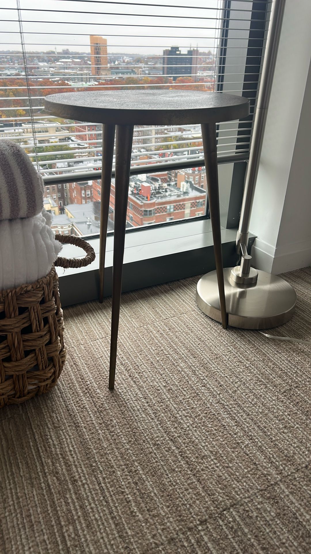 Metallic West Elm Side Table