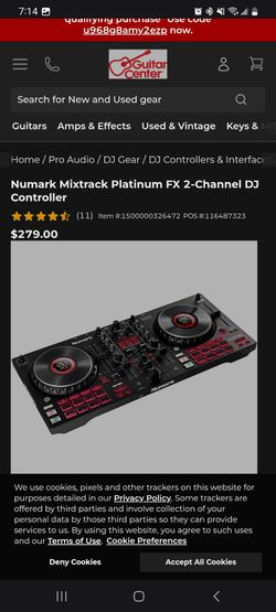 Numark Mixtrack Platinum FX