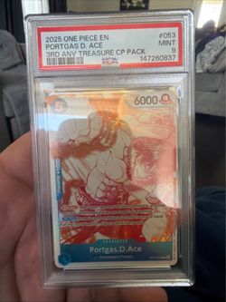 PSA 9 Portgas D. Ace One Piece Trading Card