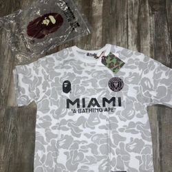 Bape x Inter Miami CF Camo Shirt