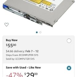 HL GA31N 8X Slot load Sata Super Multi DVD Rewriter Burner For Dell Studio 1435, 1535, 1536, 1537, 1735, 1737, Alienware M15x, M17x, M17-R3 Laptop DVD