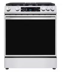 Hisense Ultra Fast-preheating Free Griddle 30-in 6 burners 5.8-cu ft Air Fry Convection Oven Slide-In Natural Gas Range ( Stainless Steel ) Item #5036