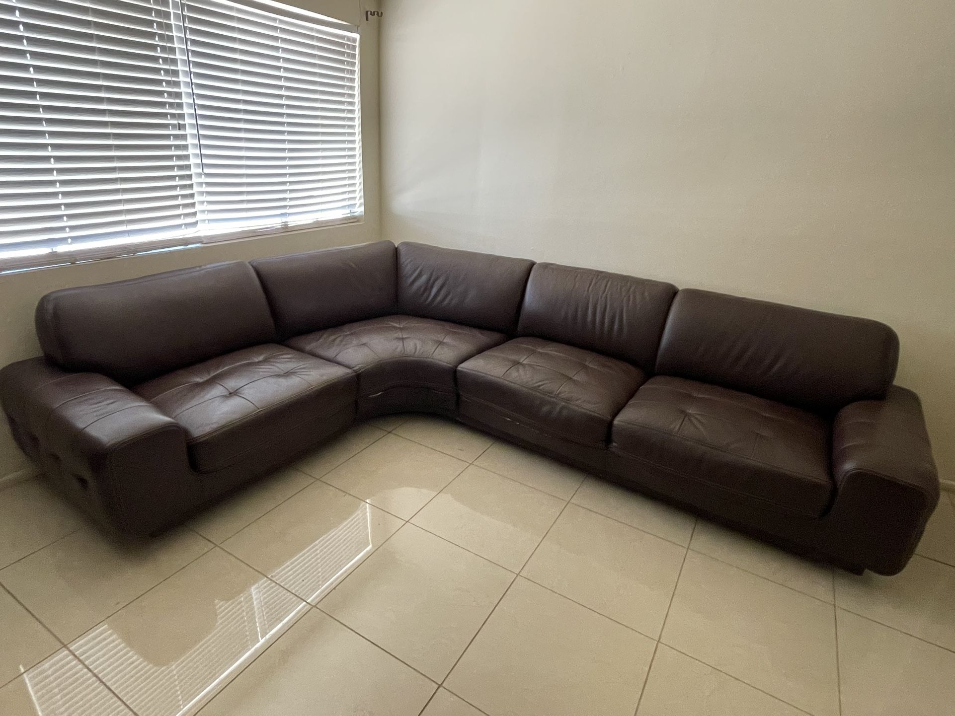 Leather Sectional