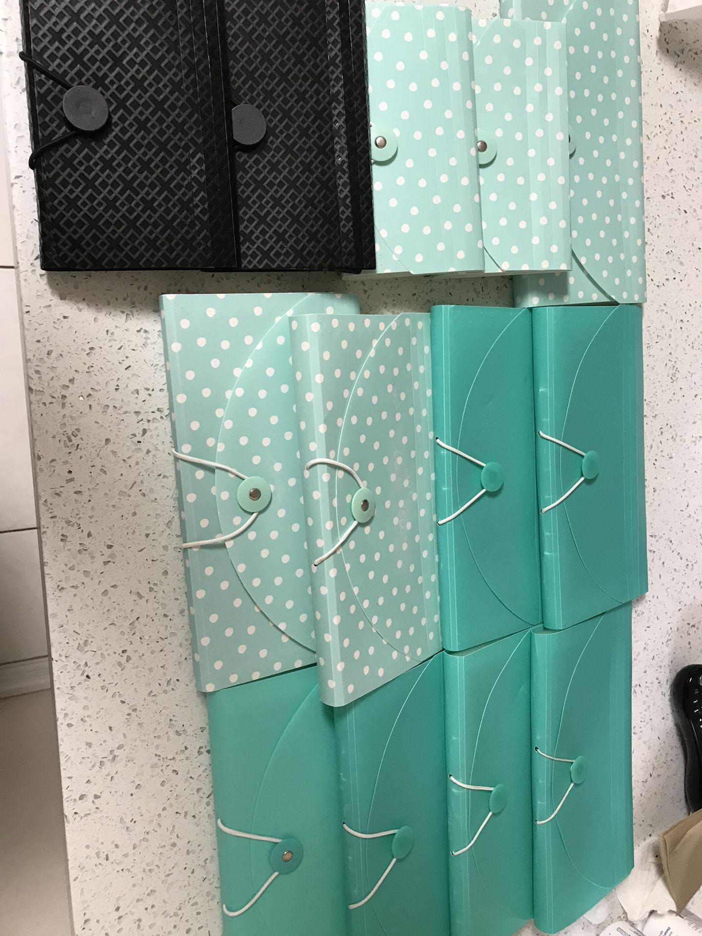 13 Pockets Accordion File Organizers.  9 Files For 13 Pockets And 4 Files For 7 Pockets 