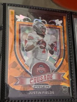 2021 Crusade Justin Fields Orange Ice Prizm