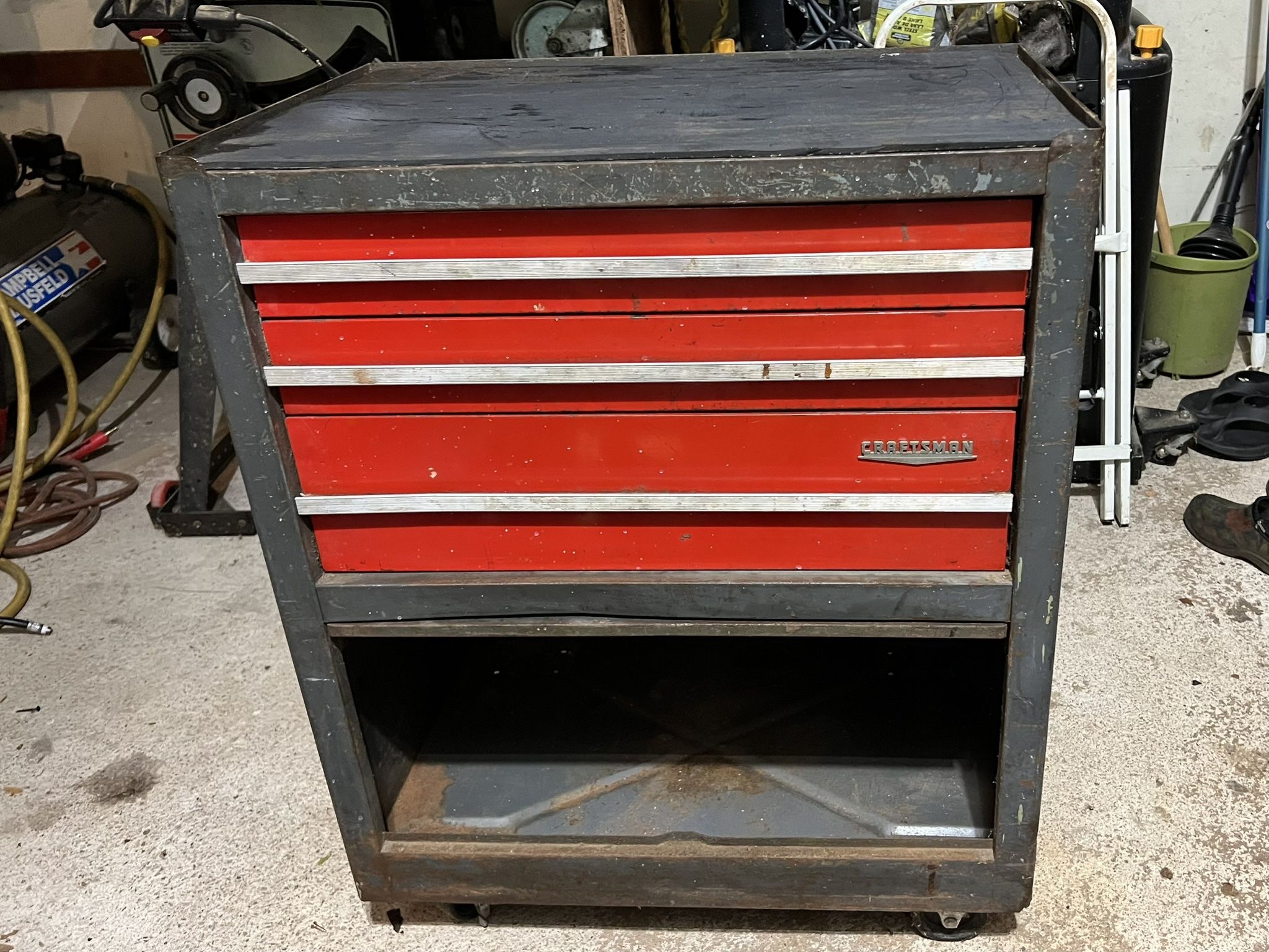 Craftsman 3 drawer toolchest, bottom storage Vintage LOCAL PICKUP CENTERPORT NY