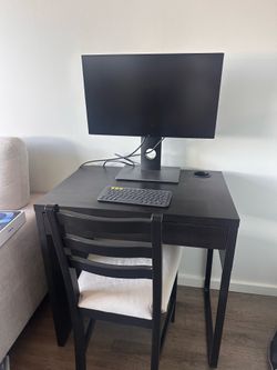 IKEA desk and chair