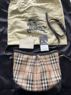 Burberry Haymarket Hartham Crossbody. Bag